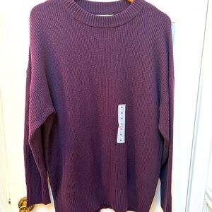 Old Navy Women's Purple Crew Neck Sweater